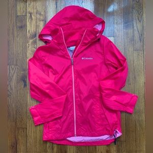 Pink Columbia rain jacket size small